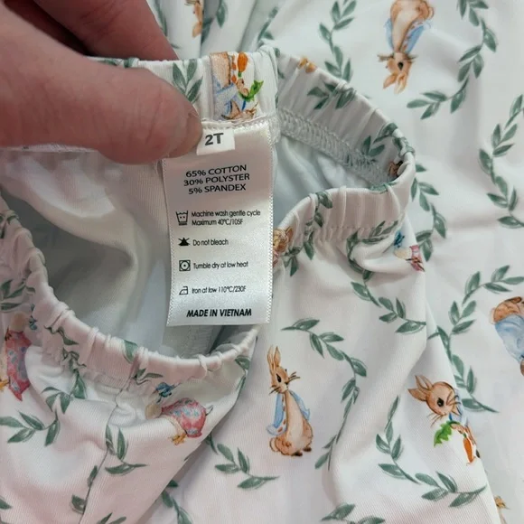 Magnolia Steel by HCS Peter Rabbit Two-Piece Lounge Set 2T - Picture 7 of 8